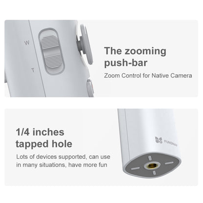 FUNSNAP Capture π Aluminum Alloy Arm 3-Axis Handheld Phone Gimbal, Combo Version(Grey) - free shipping - PMC Jewellery - Order now!