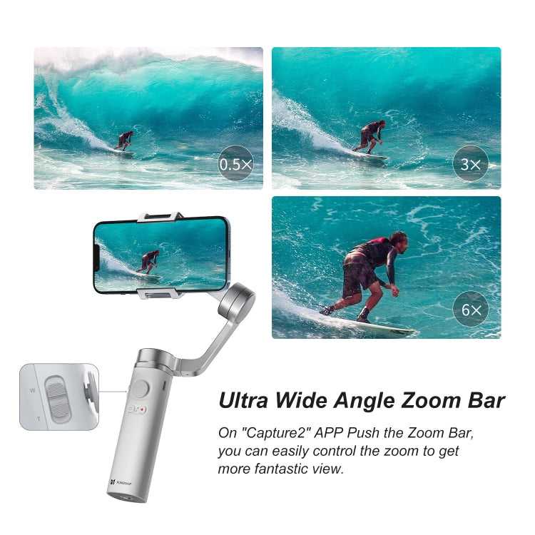 FUNSNAP Capture π Aluminum Alloy Arm 3-Axis Handheld Phone Gimbal, Combo Version(Grey) - free shipping - PMC Jewellery - Order now!