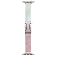 For Apple Watch 46mm / 49mm / 45mm / 44mm 14mm Magnetic Buckle Litchi Leather Watch Band(Pink Beige) - Watch Bands by PMc TechLife | Online Shopping South Africa | PMc TechLife | Buy Now Pay Later Mobicred