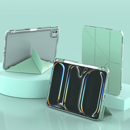 For iPad Pro 13 2024 mutural Y-Shape Deformation Leather Tablet Case(Green) - free shipping - PMC Jewellery - Order now!