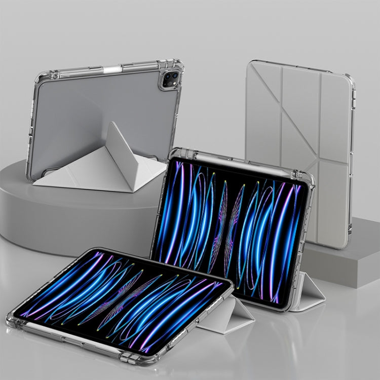 For iPad Air 13 2024 / 2025 mutural Y-Shape Deformation Leather Tablet Case(Grey) - free shipping - PMc TechLife - Order now!