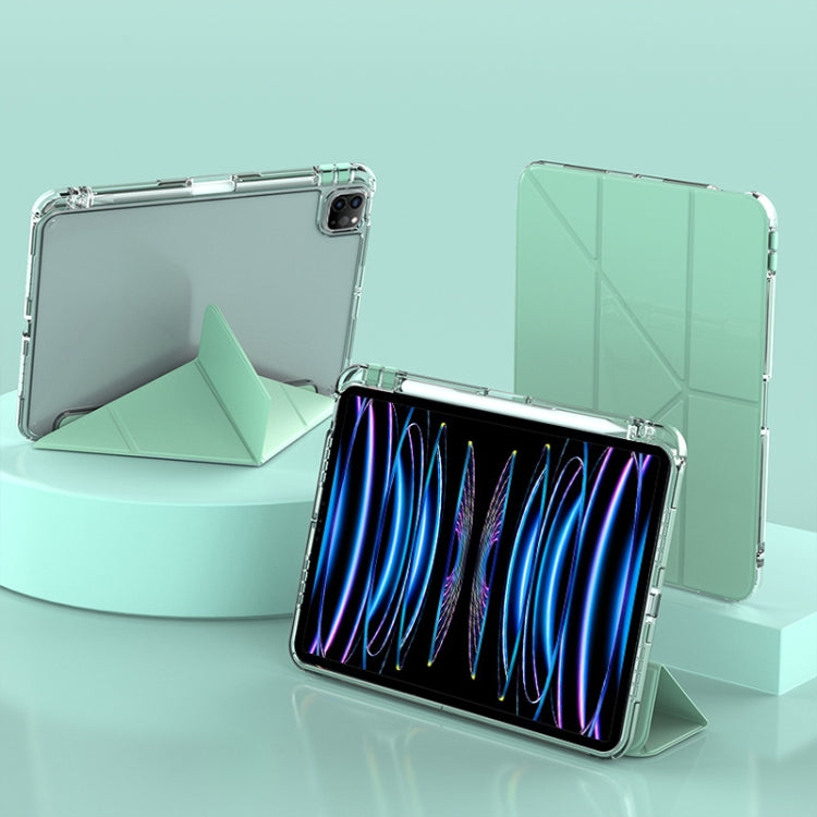 For iPad Air 13 2024 / 2025 mutural Y-Shape Deformation Leather Tablet Case(Green) - free shipping - PMC Jewellery - Order now!