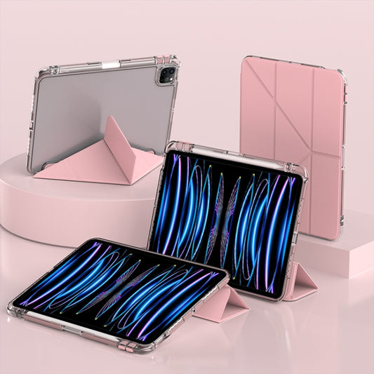 For iPad Air 13 2024 / 2025 mutural Y-Shape Deformation Leather Tablet Case(Pink) - free shipping - PMC Jewellery - Order now!