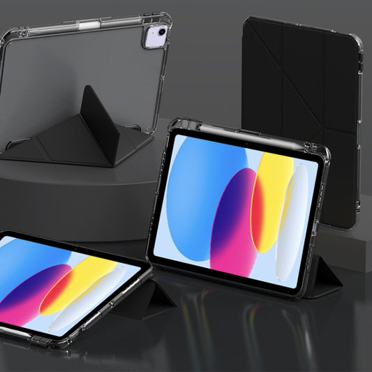 For iPad 2025 / 2022 mutural Y-Shape Deformation Leather Tablet Case(Black) - free shipping - PMC Jewellery - Order now!