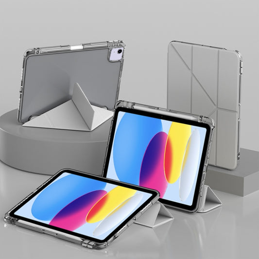 For iPad 2025 / 2022 mutural Y-Shape Deformation Leather Tablet Case(Grey) - free shipping - PMC Jewellery - Order now!