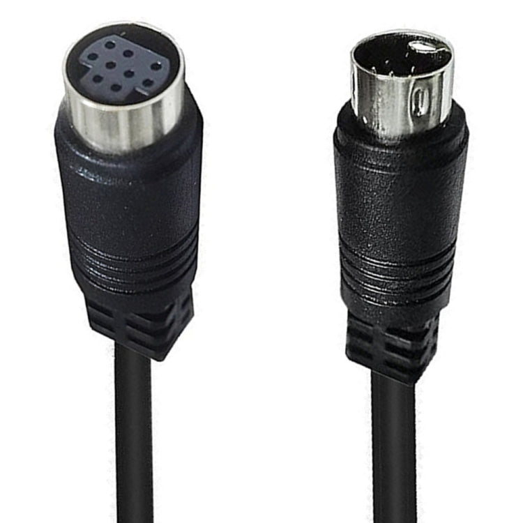 90 Degree mini DIN 9 Pin Male to Female TV Box Adapter Cable, Length:3m(Black) - Others by PMC TechLife | Online Shopping South Africa | PMC TechLife | Buy Now Pay Later Mobicred