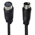 90 Degree mini DIN 9 Pin Male to Female TV Box Adapter Cable, Length:3m(Black) - Others by PMC TechLife | Online Shopping South Africa | PMC TechLife | Buy Now Pay Later Mobicred
