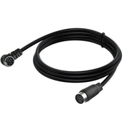 Curved mini DIN 9 Pin Male to Female TV Box Adapter Cable, Length:3m(Black)