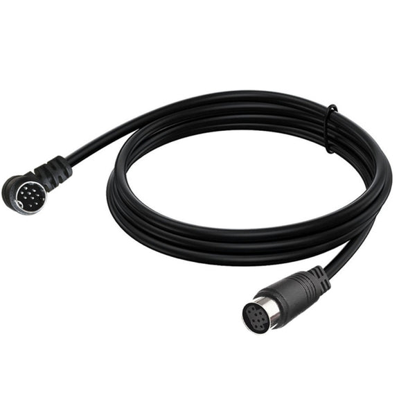 Curved mini DIN 9 Pin Male to Female TV Box Adapter Cable, Length:3m(Black)