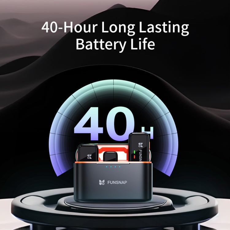 FUNSNAP S6 Lavalier Wireless Microphone, 8 Pin RX + 2 TX with Charging Case - free shipping - PMC TechLife - Order now!