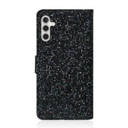 For Samsung Galaxy S25+ 5G Glitter Powder Filp Leather Phone Case(Black)