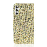 For Samsung Galaxy S25 5G Glitter Powder Filp Leather Phone Case(Gold)