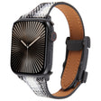 For Apple Watch 42mm / 41mm / 40mm / 38mm Slim Magnetic Buckle Napped Fabric Leather Watch Band(Grey) - Watch Bands by PMC TechLife | Online Shopping South Africa | PMC TechLife | Buy Now Pay Later Mobicred