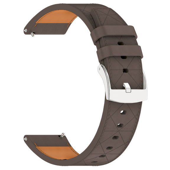 For Huawei Watch GT 5 / GT 5 Pro 46mm Square 22mm Leather Watch Band(Coffee)