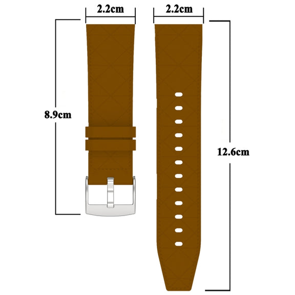 For Huawei Watch GT 5 / GT 5 Pro 46mm Square 22mm Leather Watch Band(Black)