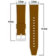 For Huawei Watch GT 5 / GT 5 Pro 46mm Square 22mm Leather Watch Band(Brown)