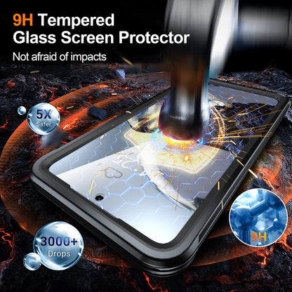 For Samsung Galaxy S25 5G RedPepper Tempered Glass MagSafe Phone Case(Black) - Galaxy S25 5G Cases by RedPepper | Online Shopping South Africa | PMC Jewellery | Buy Now Pay Later Mobicred