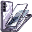For Samsung Galaxy S25 5G Tempered Glass MagSafe Phone Case(Purple) - Galaxy S25 5G Cases by PMC Jewellery | Online Shopping South Africa | PMC Jewellery | Buy Now Pay Later Mobicred