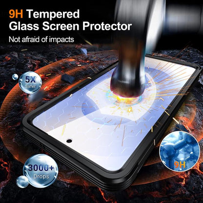 For Samsung Galaxy S25 Edge 5G RedPepper Tempered Glass MagSafe Phone Case(Black) - Galaxy S25 Edge 5G Cases by RedPepper | Online Shopping South Africa | PMC Jewellery | Buy Now Pay Later Mobicred