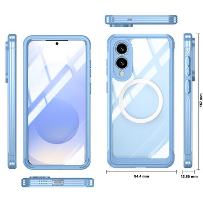 For Samsung Galaxy S25 Edge 5G RedPepper Tempered Glass MagSafe Phone Case(Sky Blue) - Galaxy S25 Edge 5G Cases by RedPepper | Online Shopping South Africa | PMC Jewellery | Buy Now Pay Later Mobicred