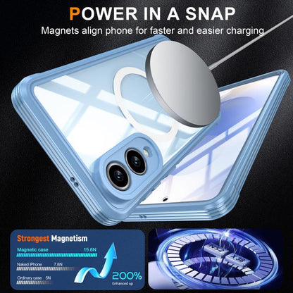 For Samsung Galaxy S25 Edge 5G RedPepper Tempered Glass MagSafe Phone Case(Sky Blue) - Galaxy S25 Edge 5G Cases by RedPepper | Online Shopping South Africa | PMC Jewellery | Buy Now Pay Later Mobicred