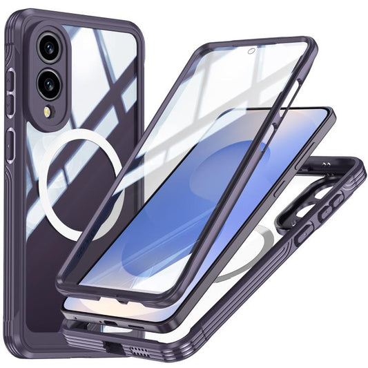 For Samsung Galaxy S25 Edge 5G RedPepper Tempered Glass MagSafe Phone Case(Purple) - Galaxy S25 Edge 5G Cases by RedPepper | Online Shopping South Africa | PMC Jewellery | Buy Now Pay Later Mobicred