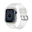 For Apple Watch Series 10 46mm Armor TPU Case Integrated Watch Band(Frosted Clear) - Watch Cases by PMC Jewellery | Online Shopping South Africa | PMC Jewellery | Buy Now Pay Later Mobicred