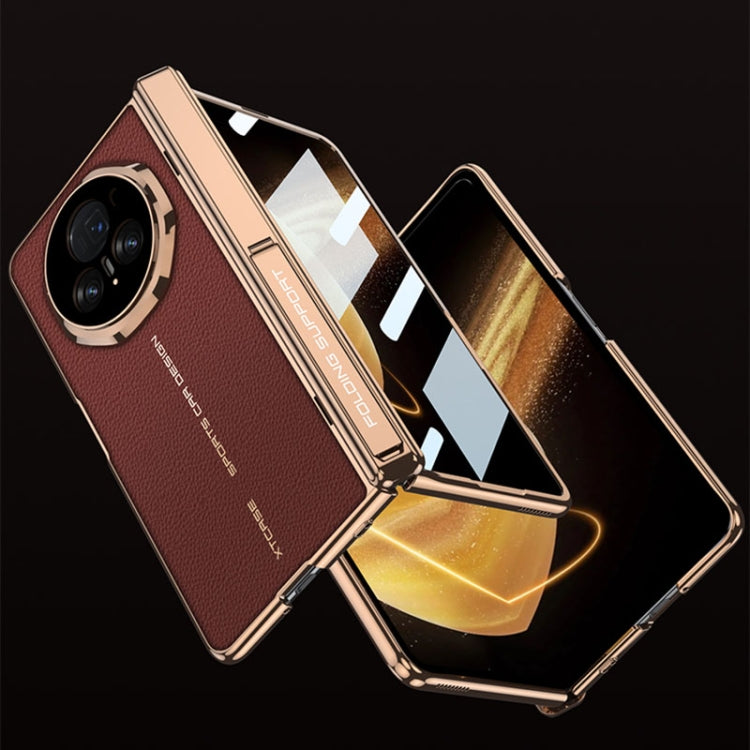 For Honor Magic V3 GKK Integrated Magnetic Fold Hinge Leather Shockproof Phone Case(Red) - free shipping - PMC TechLife - Order now!