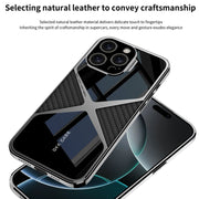 For iPhone 16 Pro GKK Leather Electroplating Supersonic Speed Shockproof Phone Case(Black)