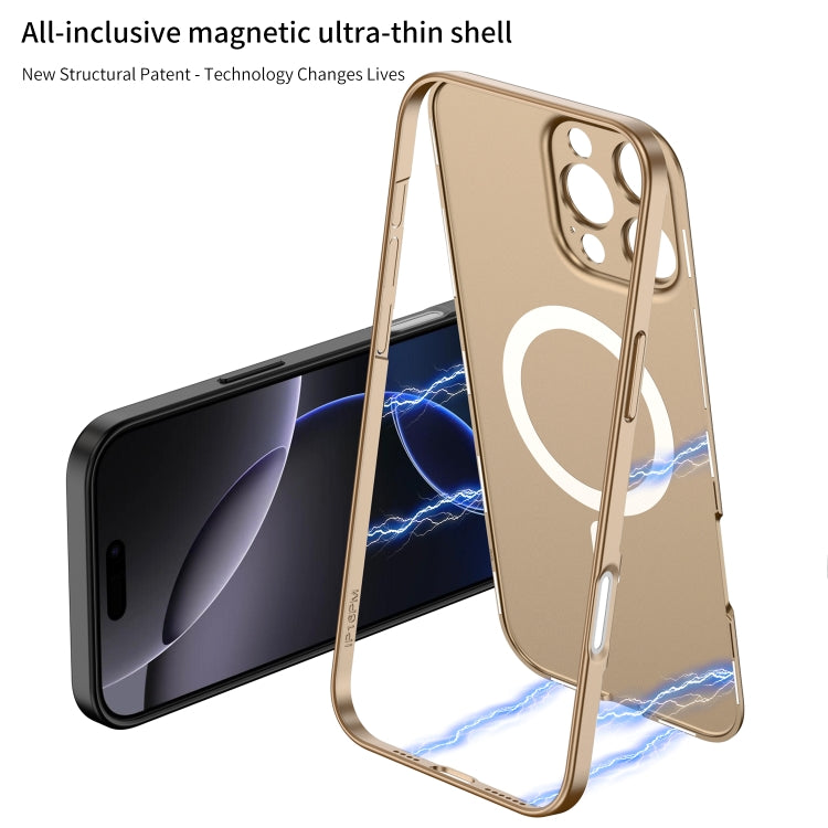 For iPhone 16 Plus GKK MagSafe Full Coverage Phone Case(Black)
