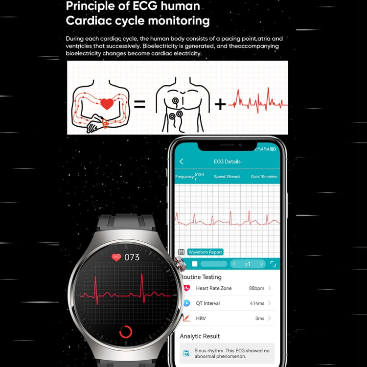 MT200 1.43 inch AMOLED IP67 Steel Band Smart Call Watch, Support ECG(Silver)
