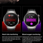MT200 1.43 inch AMOLED IP67 Steel Band Smart Call Watch, Support ECG(Black)