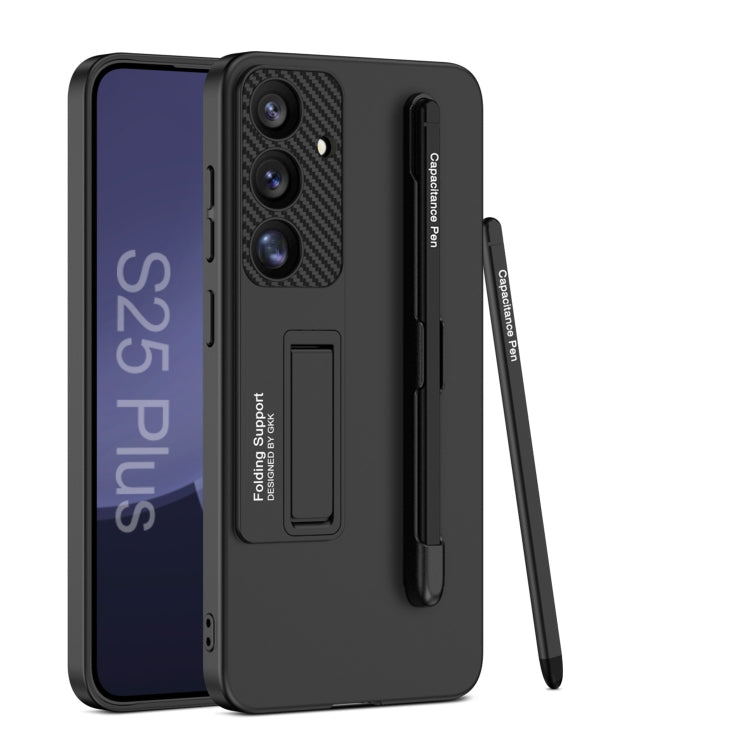 For Samsung Galaxy S25+ 5G GKK Ultra-thin Holder Phone Case with Pen Slots & Stylus Pen(Black) - free shipping - PMC Jewellery - Order now!