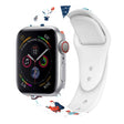For Apple Watch 46mm / 49mm / 45mm / 44mm Christmas Pattern Silicone Watch Band(White Christmas) - free shipping - PMc TechLife - Order now!