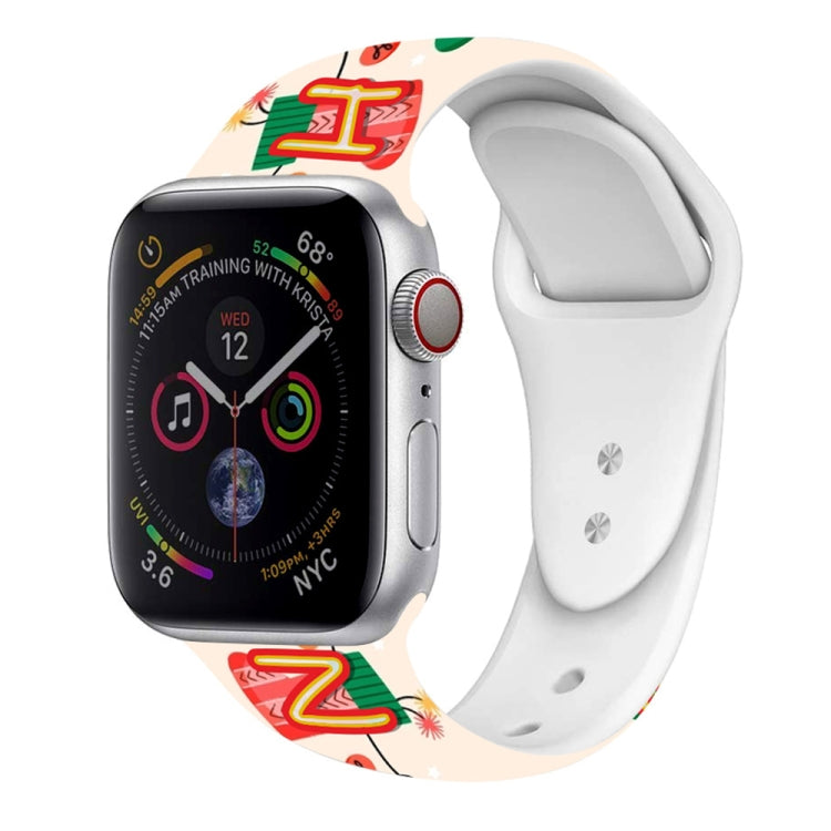 For Apple Watch 46mm / 49mm / 45mm / 44mm Christmas Pattern Silicone Watch Band(Christmas Socks) - free shipping - PMc TechLife - Order now!