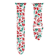 For Apple Watch 42mm / 41mm / 40mm / 38mm Christmas Pattern Silicone Watch Band(Childlike Christmas 1)