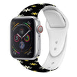 For Apple Watch 42mm / 41mm / 40mm / 38mm Christmas Pattern Silicone Watch Band(Snowflake Black) - free shipping - PMc TechLife - Order now!