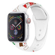 For Apple Watch 42mm / 41mm / 40mm / 38mm Christmas Pattern Silicone Watch Band(Christmas Snowman) - free shipping - PMc TechLife - Order now!