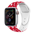 For Apple Watch 42mm / 41mm / 40mm / 38mm Christmas Pattern Silicone Watch Band(Auspicious Christmas) - free shipping - PMc TechLife - Order now!