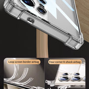 For Samsung Galaxy S25 Ultra 5G GKK Airbag Shockproof Full Coverage Phone Case(Transparent)