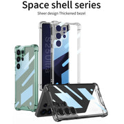 For Samsung Galaxy S25 Ultra 5G GKK Airbag Shockproof Full Coverage Phone Case(Transparent Green)