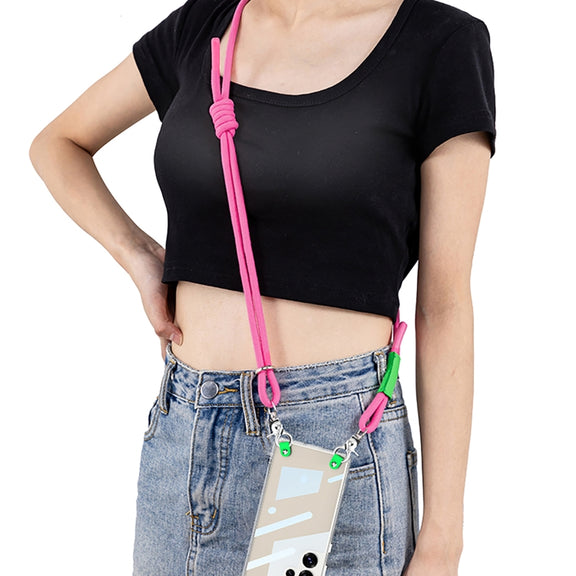 For Samsung Galaxy S25 Ultra 5G GKK Space Series Full Coverage Phone Case with Crossbody Rope(Pink)