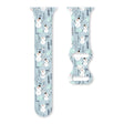 For Apple Watch 46mm / 49mm / 45mm / 44mm Christmas Pattern Butterfly Buckle Silicone Watch Band(Snowman Light Blue) - Watch Bands by PMc TechLife | Online Shopping South Africa | PMc TechLife | Buy Now Pay Later Mobicred