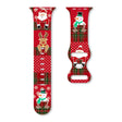 For Apple Watch 46mm / 49mm / 45mm / 44mm Christmas Pattern Butterfly Buckle Silicone Watch Band(Stitching Christmas) - free shipping - PMc TechLife - Order now!