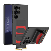 For Samsung Galaxy S25 Ultra 5G GKK Ultra-thin Wristband Holder Phone Case(Black)