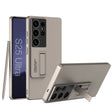 For Samsung Galaxy S25 Ultra 5G GKK Ultra-thin Shockproof Phone Case with Holder / Pen(Titanium Gray) - free shipping - PMC Jewellery - Order now!
