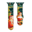 For Apple Watch 46mm / 49mm / 45mm / 44mm Christmas Pattern Reverse Buckle Silicone Watch Band(Girl) - free shipping - PMc TechLife - Order now!