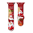 For Apple Watch 42mm / 41mm / 40mm / 38mm Christmas Pattern Reverse Buckle Silicone Watch Band(Santa Claus Snowman Red) - free shipping - PMc TechLife - Order now!