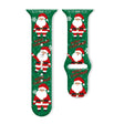 For Apple Watch 42mm / 41mm / 40mm / 38mm Christmas Pattern Reverse Buckle Silicone Watch Band(Santa Claus Snow) - free shipping - PMc TechLife - Order now!