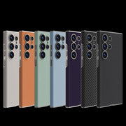 For Samsung Galaxy S25 Ultra 5G GKK Skin-feeling Leather Curved Phone Case(Orange)